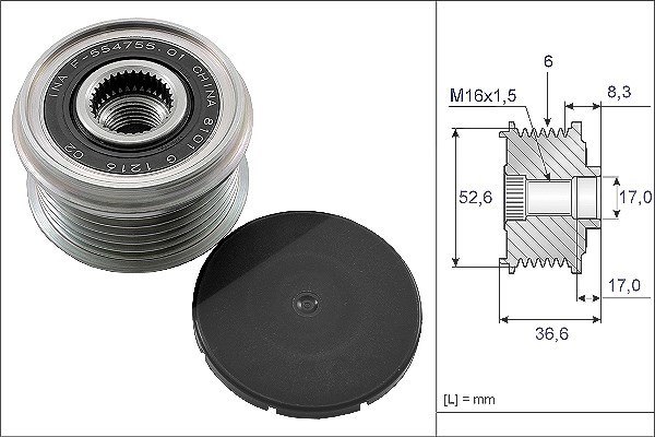 Schaeffler Ina Generatorfreilauf [Hersteller-Nr. 535013710] für Nissan, Renault