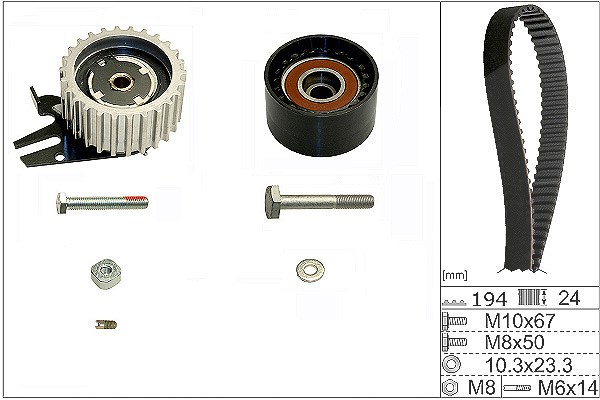 Schaeffler Ina Zahnriemensatz [Hersteller-Nr. 530056110] für Chrysler, Alfa Romeo, Jeep, Fiat, Lancia, Vauxhall, Opel, Suzuki