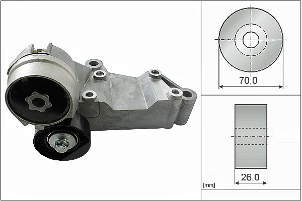 Schaeffler Ina Spannarm, Keilrippenriemen [Hersteller-Nr. 534014610] für Ford