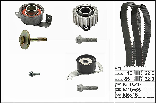 Schaeffler Ina Zahnriemensatz [Hersteller-Nr. 530010410] für Mazda, Ford