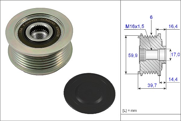 Schaeffler Ina Generatorfreilauf [Hersteller-Nr. 535024110] für Hyundai, Kia