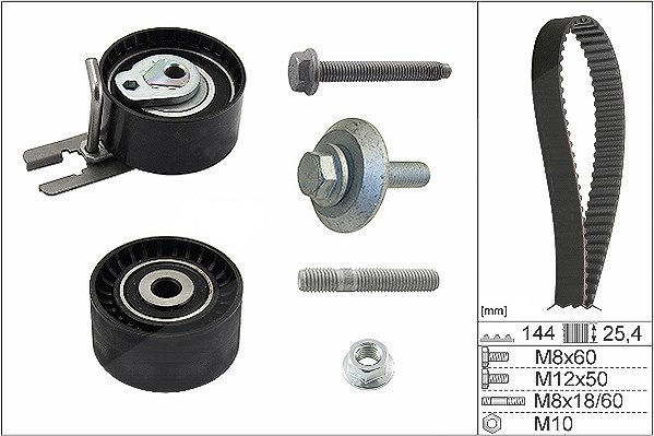 Schaeffler Ina Zahnriemensatz [Hersteller-Nr. 530023910] für Citroën, Peugeot, Ford, Toyota