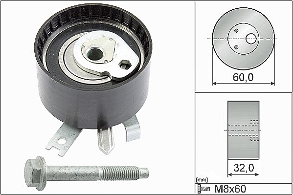 Schaeffler Ina Spannrolle, Zahnriemen [Hersteller-Nr. 531054710] für Nissan, Renault, Dacia, Suzuki