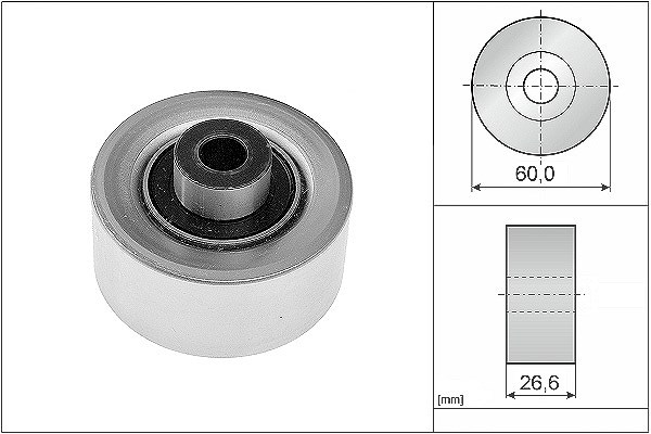 Schaeffler Ina Umlenk-/Führungsrolle, Keilrippenriemen [Hersteller-Nr. 532031110] für Ford