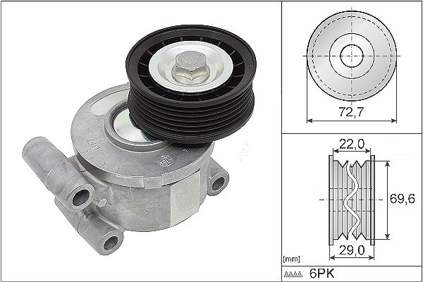 Schaeffler Ina Spannarm, Keilrippenriemen [Hersteller-Nr. 534024910] für Volvo, Mazda, Ford