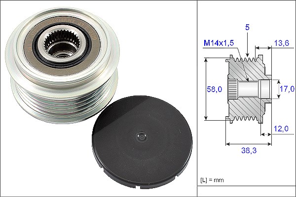 Schaeffler Ina Generatorfreilauf [Hersteller-Nr. 535018410] für Toyota