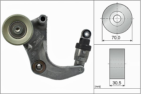 Schaeffler Ina Spannarm, Keilrippenriemen [Hersteller-Nr. 534053410] für Honda