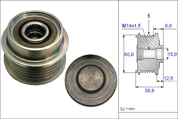 Schaeffler Ina Generatorfreilauf [Hersteller-Nr. 535018010] für Toyota