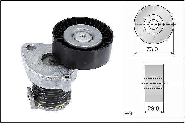 Schaeffler Ina Spannarm, Keilrippenriemen [Hersteller-Nr. 534037010] für Mercedes-Benz