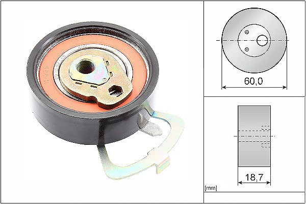 Schaeffler Ina Spannrolle, Zahnriemen [Hersteller-Nr. 531033910] für Seat, Skoda, VW, Audi