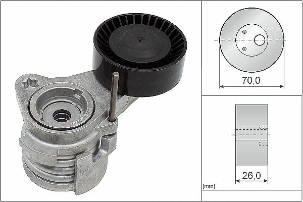 Schaeffler Ina Riemenspanner, Keilrippenriemen [Hersteller-Nr. 534025210] für BMW