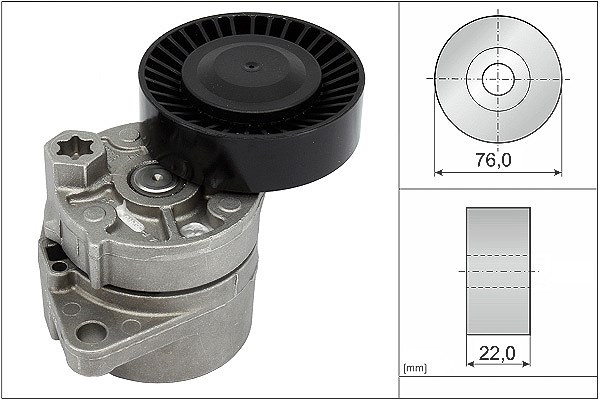 Schaeffler Ina Spannarm, Keilrippenriemen [Hersteller-Nr. 534001810] für Kia, Hyundai