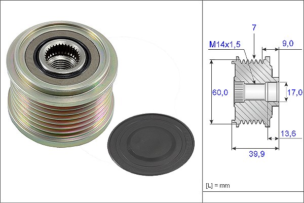 Schaeffler Ina Generatorfreilauf [Hersteller-Nr. 535021510] für Mini, Hyundai, Kia