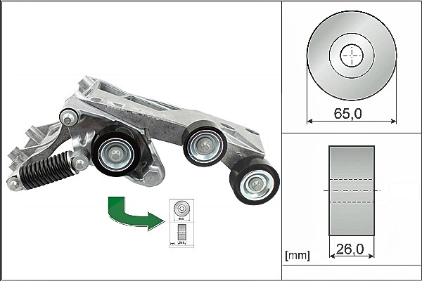 Schaeffler Ina Spannarm, Keilrippenriemen [Hersteller-Nr. 534044610] für Mercedes-Benz