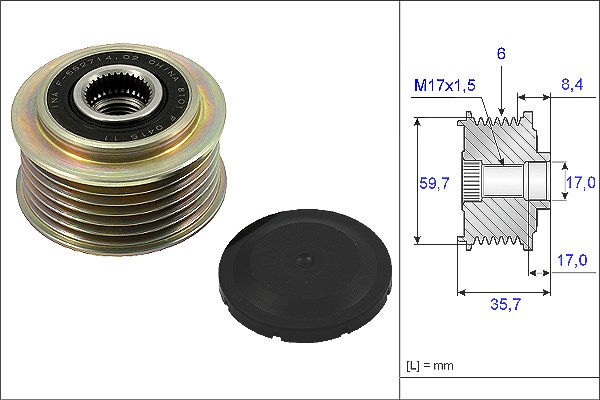 Schaeffler Ina Generatorfreilauf [Hersteller-Nr. 535022510] für Mazda
