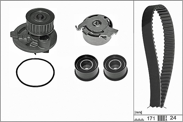 Schaeffler Ina Wasserpumpe + Zahnriemensatz [Hersteller-Nr. 530035831] für Chevrolet, Holden, Buick, Opel, Daewoo, Vauxhall