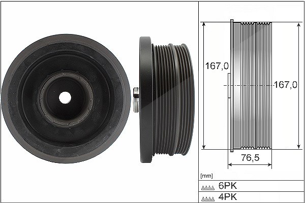 Schaeffler Ina Riemenscheibe, Kurbelwelle [Hersteller-Nr. 544008210] für BMW