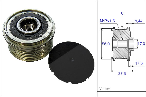 Schaeffler Ina Generatorfreilauf [Hersteller-Nr. 535024610] für Mazda, Peugeot, Citroën, Mitsubishi, Nissan, Subaru