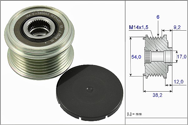 Schaeffler Ina Generatorfreilauf [Hersteller-Nr. 535026310] für Hyundai, Jaguar, Kia, Land Rover