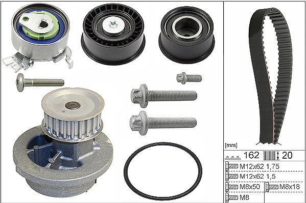 Schaeffler Ina Wasserpumpe + Zahnriemensatz [Hersteller-Nr. 530044330] für Vauxhall, Opel