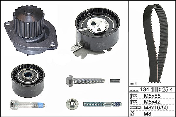 Schaeffler Ina Wasserpumpe + Zahnriemensatz [Hersteller-Nr. 530037930] für Citroën, Peugeot
