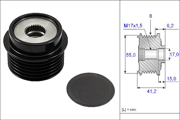 Schaeffler Ina Generatorfreilauf [Hersteller-Nr. 535023110] für Toyota
