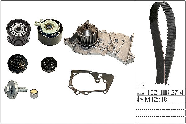 Schaeffler Ina Wasserpumpe + Zahnriemensatz [Hersteller-Nr. 530064030] für Lada, Dacia, Nissan, Renault