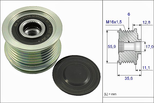 Schaeffler Ina Generatorfreilauf [Hersteller-Nr. 535004110] für Skoda, VW, Audi, Seat