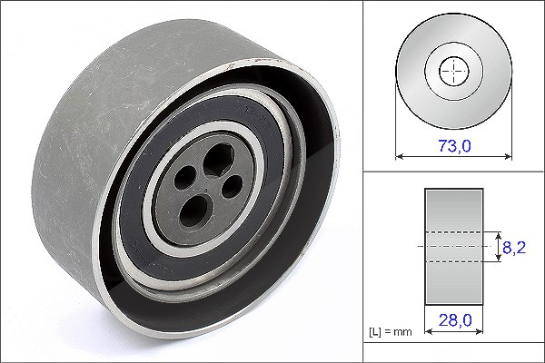 Schaeffler Ina Spannrolle, Zahnriemen [Hersteller-Nr. 531010320] für Audi