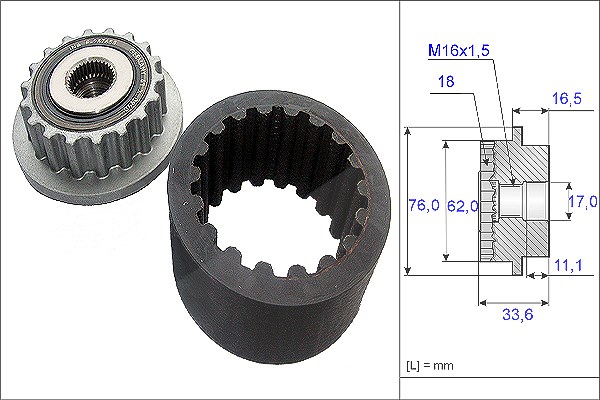 Schaeffler Ina Flexible Kupplungsmuffe-Satz [Hersteller-Nr. 535018610] für VW