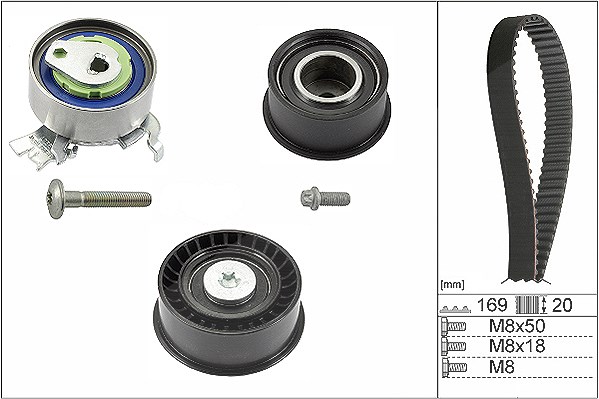 Schaeffler Ina Zahnriemensatz [Hersteller-Nr. 530007810] für Vauxhall, Opel, Chevrolet