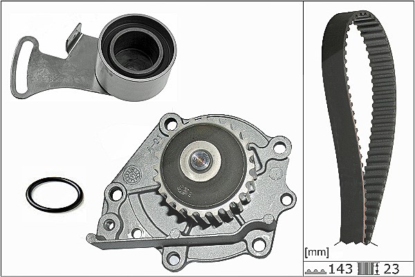 Schaeffler Ina Wasserpumpe + Zahnriemensatz [Hersteller-Nr. 530024230] für Mg, Rover, Fso