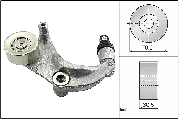 Schaeffler Ina Riemenspanner, Keilrippenriemen [Hersteller-Nr. 534031610] für Honda