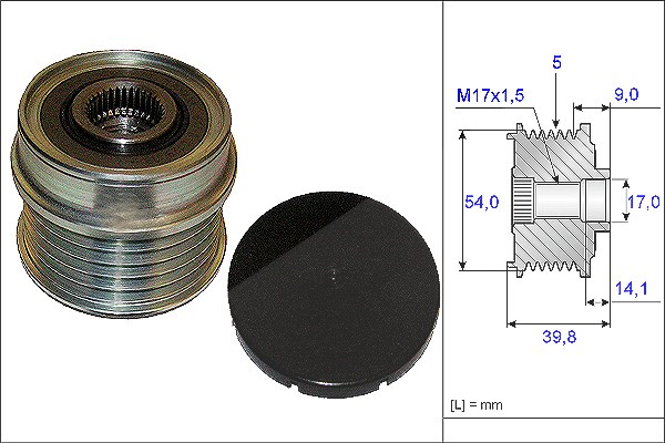 Schaeffler Ina Generatorfreilauf [Hersteller-Nr. 535017110] für Opel, Vauxhall, Alfa Romeo, Lancia, Abarth, Chrysler, Fiat, Jeep
