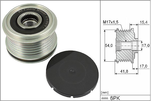 Schaeffler Ina Generatorfreilauf [Hersteller-Nr. 535031710] für Opel, Ds, Fiat, Vauxhall, Toyota, Citroën, Peugeot
