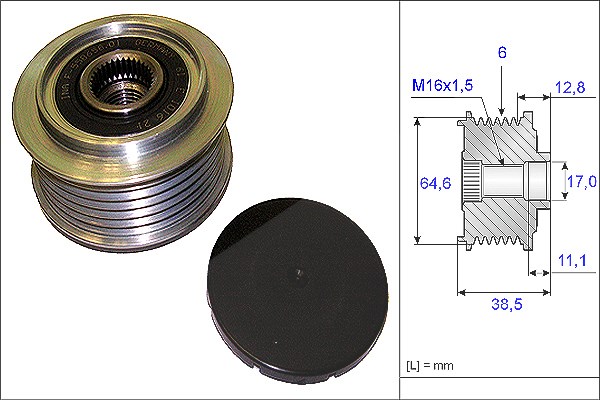 Schaeffler Ina Generatorfreilauf [Hersteller-Nr. 535020110] für Audi