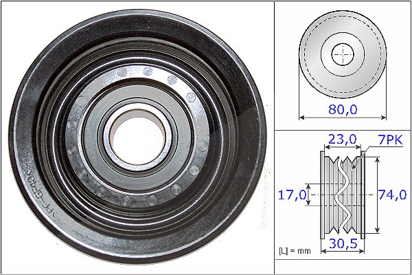 Schaeffler Ina Umlenk-/Führungsrolle, Keilrippenriemen [Hersteller-Nr. 532058010] für Honda