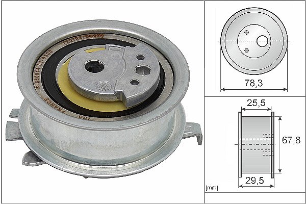 Schaeffler Ina Spannrolle, Zahnriemen [Hersteller-Nr. 531082510] für Audi, Skoda, Seat, VW