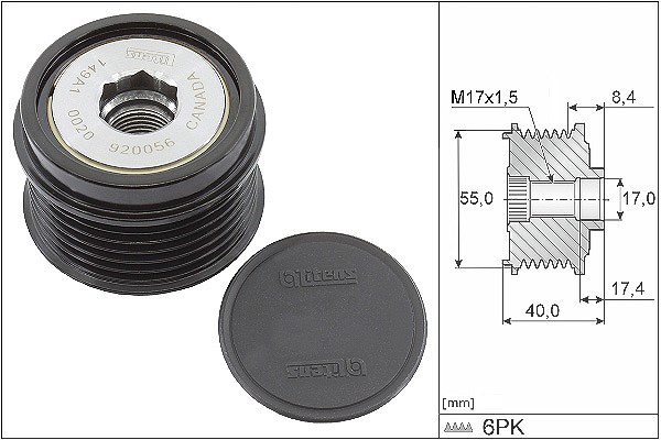 Schaeffler Ina Generatorfreilauf [Hersteller-Nr. 535033610] für Subaru