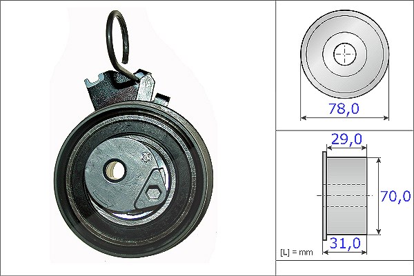 Schaeffler Ina Spannrolle, Zahnriemen [Hersteller-Nr. 531053210] für Kia, Hyundai
