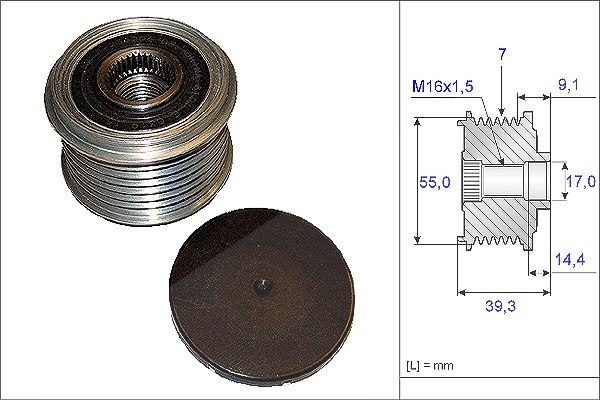 Schaeffler Ina Generatorfreilauf [Hersteller-Nr. 535014210] für Hyundai, Kia