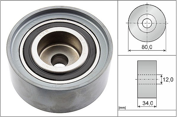 Schaeffler Ina Umlenk-/Führungsrolle, Zahnriemen [Hersteller-Nr. 532052710] für Seat, VW, Skoda, Audi