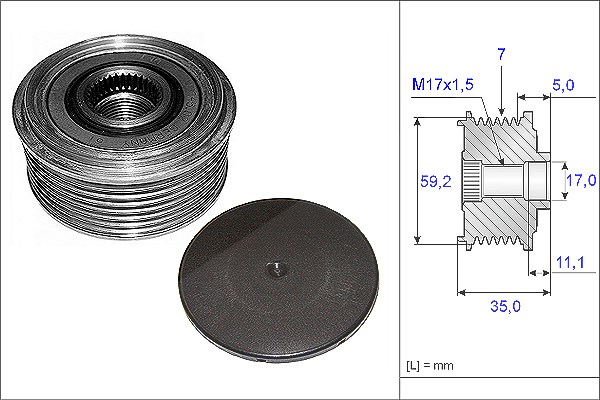 Schaeffler Ina Generatorfreilauf [Hersteller-Nr. 535008710] für Ford, Nissan