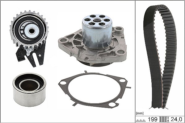 Schaeffler Ina Wasserpumpe + Zahnriemensatz [Hersteller-Nr. 530062530] für Alfa Romeo, Lancia, Fiat