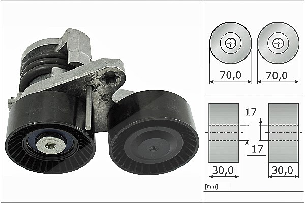 Schaeffler Ina Spannarm, Keilrippenriemen [Hersteller-Nr. 534049610] für BMW