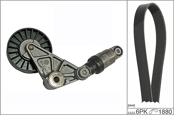 Schaeffler Ina Keilrippenriemensatz [Hersteller-Nr. 529020210] für Vauxhall, Saab, Opel