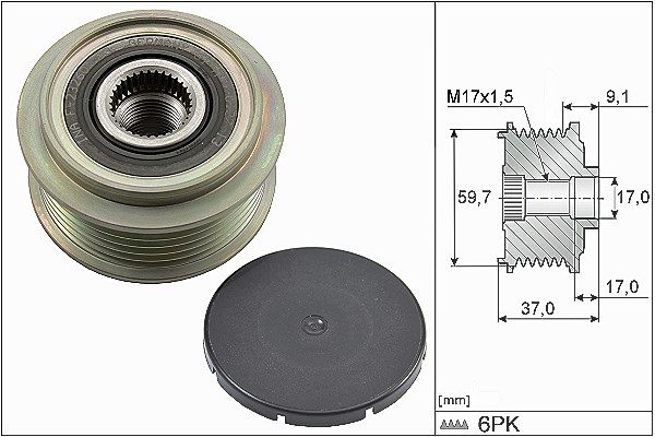 Schaeffler Ina Generatorfreilauf [Hersteller-Nr. 535003510] für Mazda