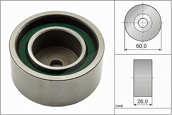 Schaeffler Ina Umlenk-/Führungsrolle, Keilrippenriemen [Hersteller-Nr. 532036720] für Vauxhall, Renault, Opel