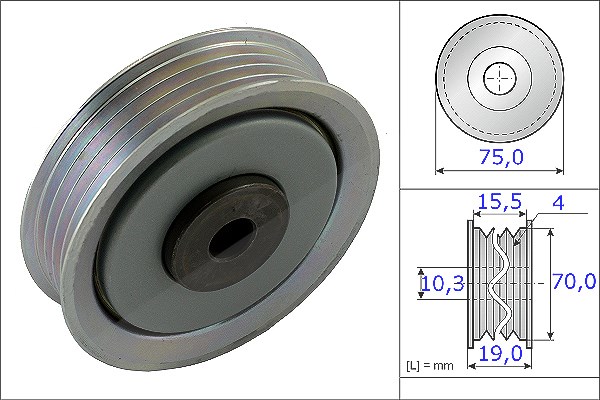 Schaeffler Ina Spannrolle, Keilrippenriemen [Hersteller-Nr. 531084510] für Perodua, Toyota, Subaru, Daihatsu