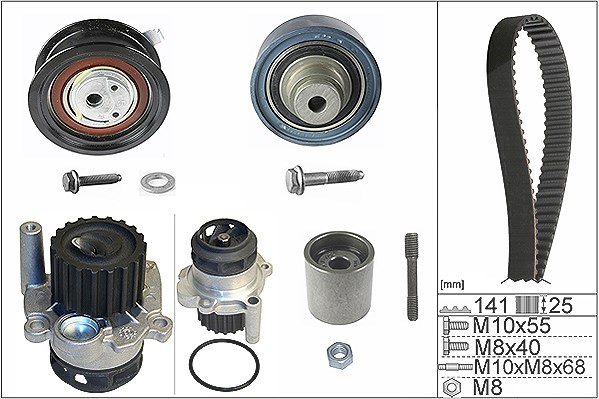 Schaeffler Ina Wasserpumpe + Zahnriemensatz [Hersteller-Nr. 530036132] für VW, Skoda, Seat